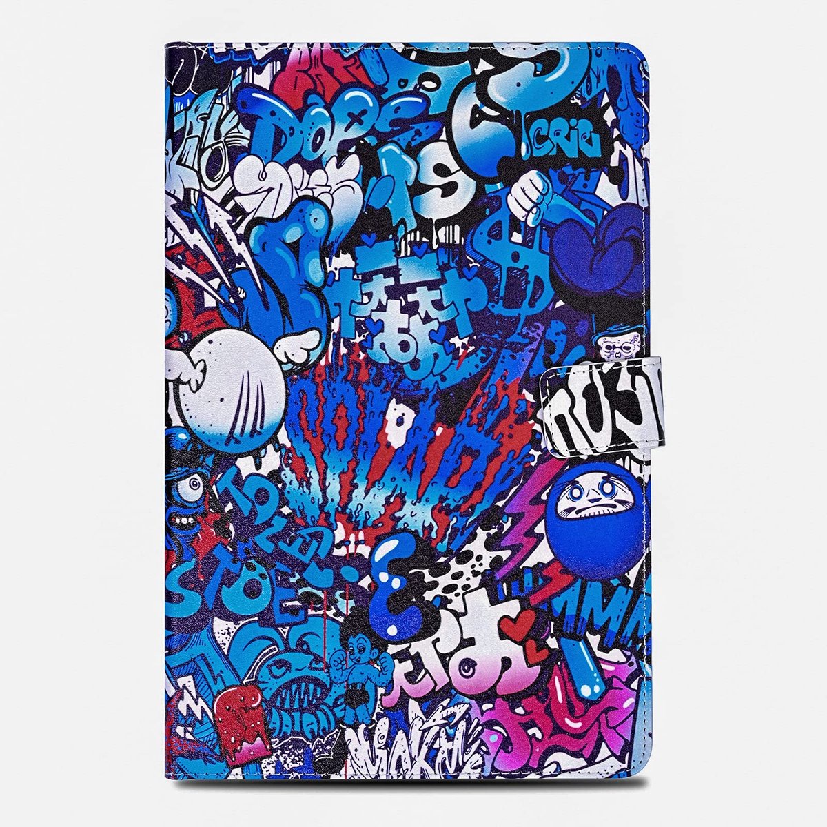 Omgoods - PU Leren Beschermhoes voor iPad 9.7 inch - Folio Boek Stijl met Pennenhouder