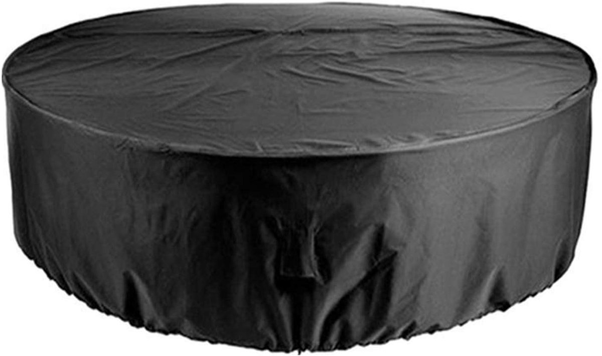 Omgoods - Ronde Tuinmeubel Cover - Waterdicht met Trekkoord voor Tafel en Stoelen (227x100cm)