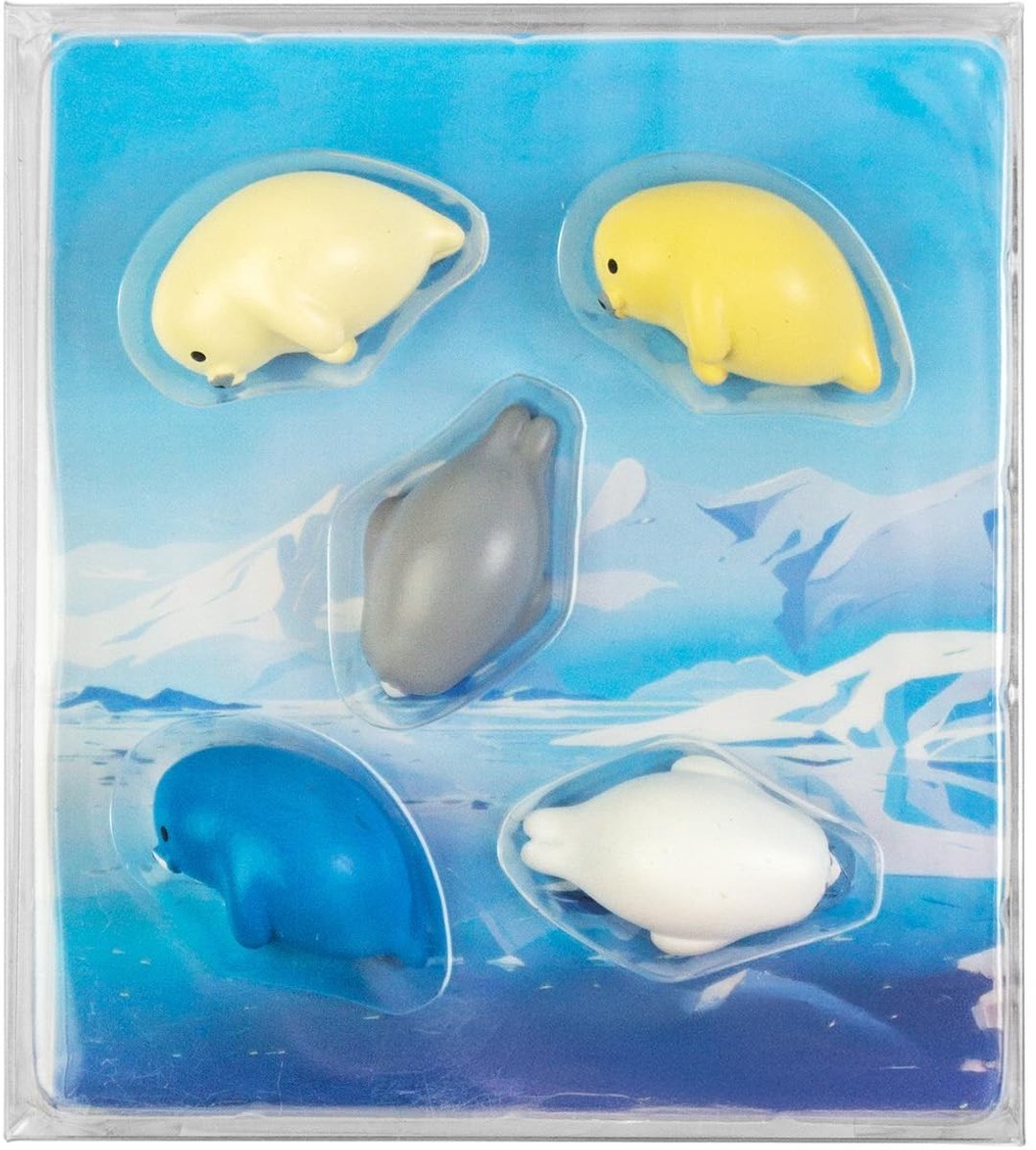 Omgoods - Set van 5 Robby Zeehonden Magneten voor Koelkast