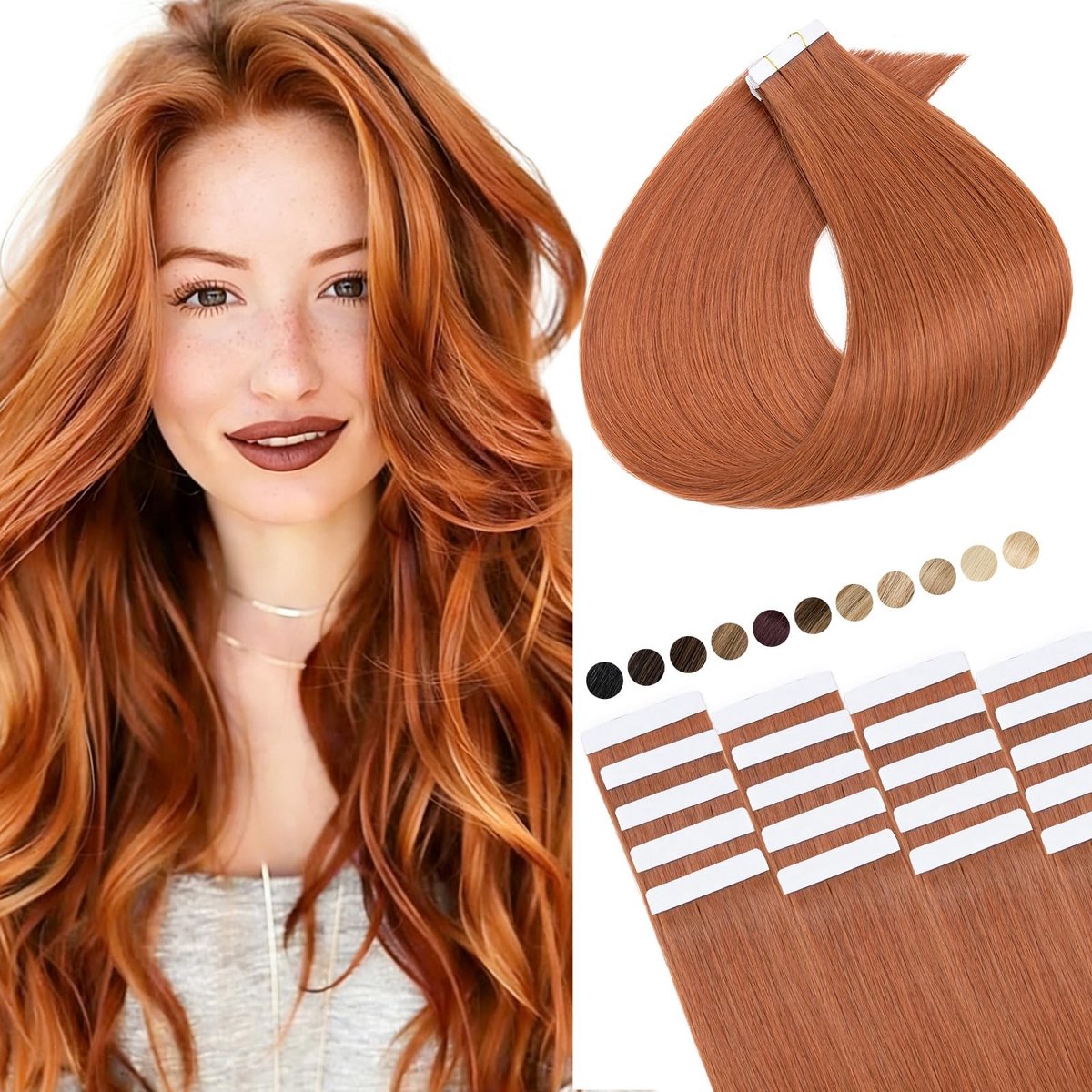 Omgoods - Haarverlenging Tape voor Echt Haar, 20 Stuks