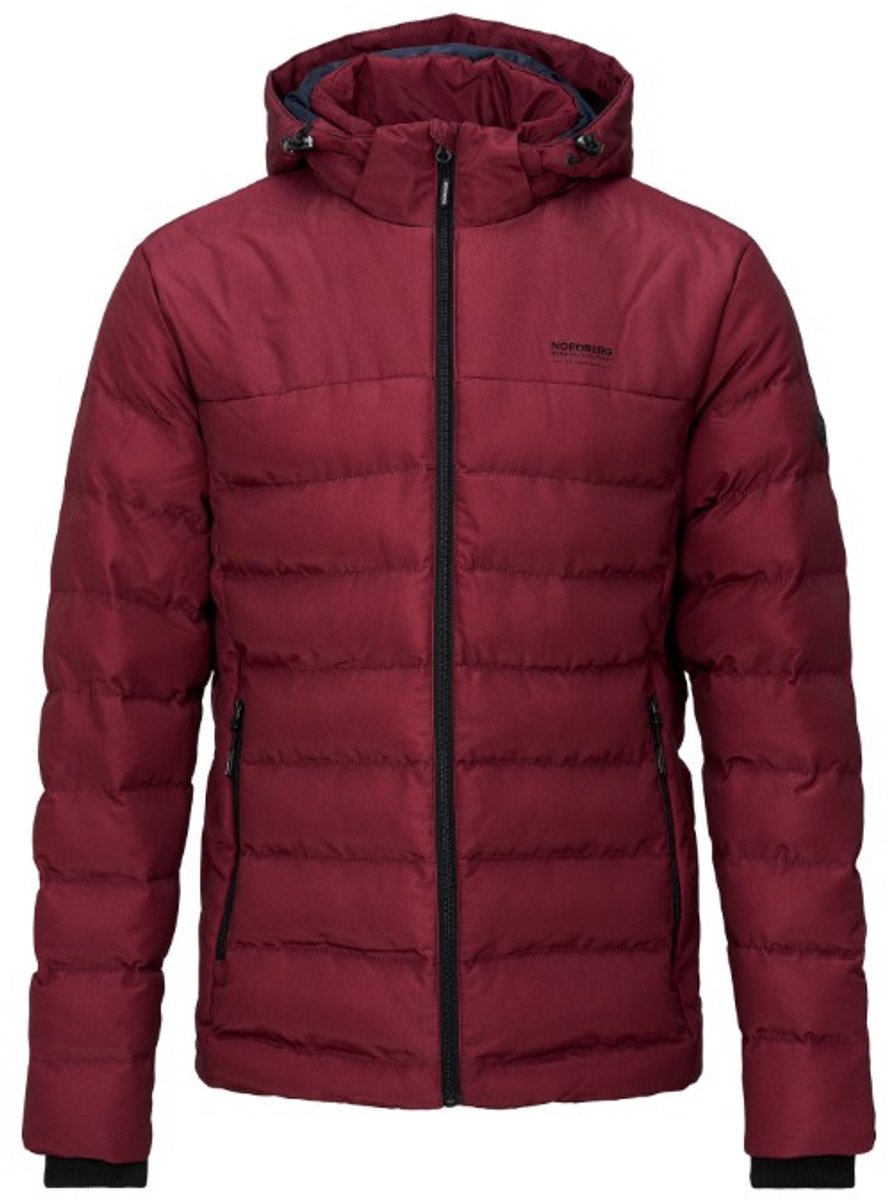 Jas Konrad padded winterjas Nordberg Rood