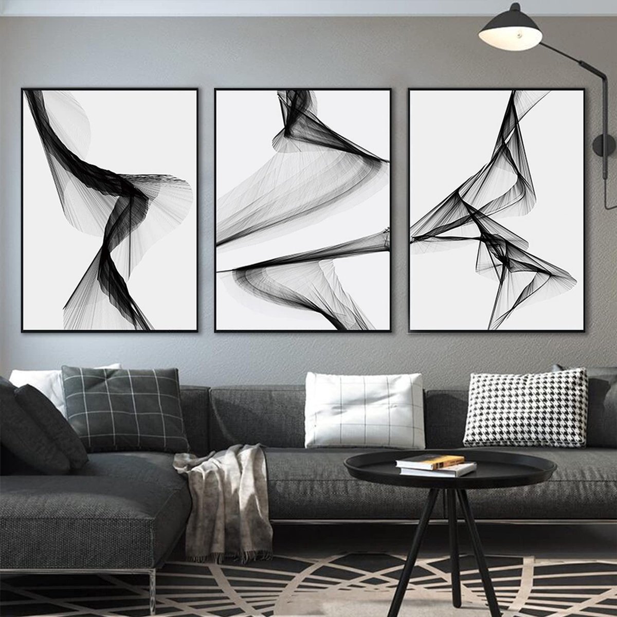 Omgoods- Wandschilderijen Set van 3 - Abstract/Wandafbeeldingen - Modern/Nordic - Decoratie/Muurkunst - Waterdicht/Materiaal - 50 x 70 cm
