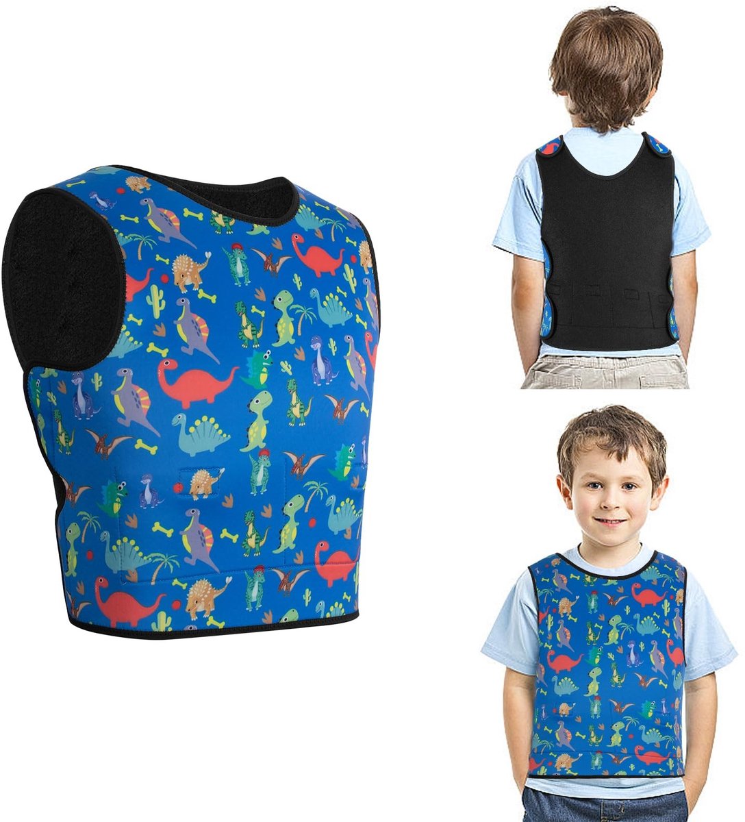 Omgoods - Gewogen Compressievest voor Kinderen (2-14 jaar) met Afneembare Gewichten