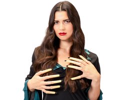 Boland - Set 10 vingers Heks glow-in-the-dark - - Schminkset - Halloween, Themafeest - Halloween accessoire - Horror