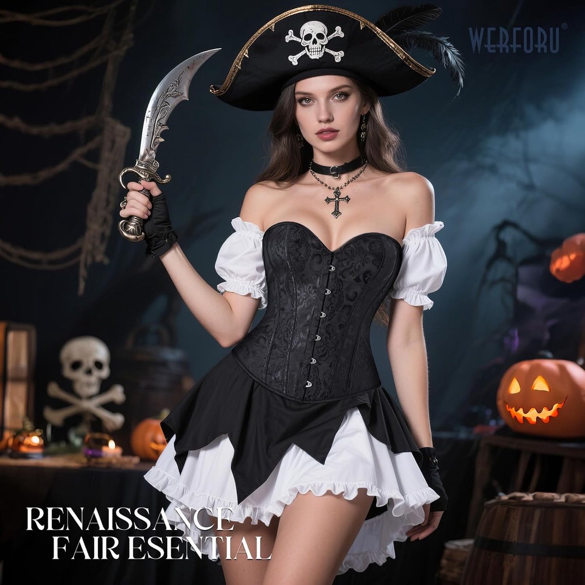 Korset voor dames, korset, top, korset, gothic, vintage, korset, voor Halloween
