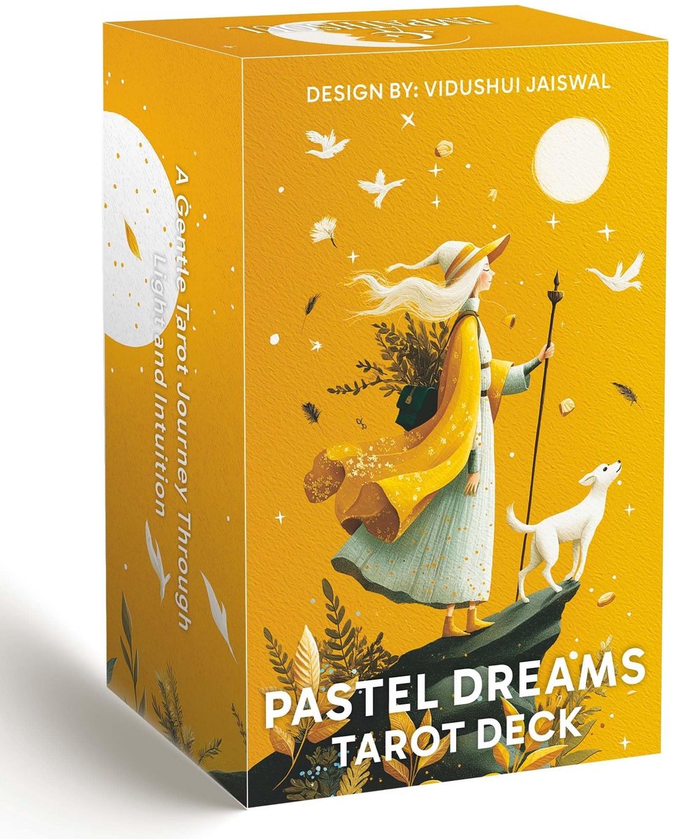 Omgoods- Tarotkaarten voor Beginners - 78 Zachte Pastel Tarotkaarten - Orakelkaarten - Tarot Deck - Handleiding - Handgeïllustreerd Kunstwerk - Tarotdeck