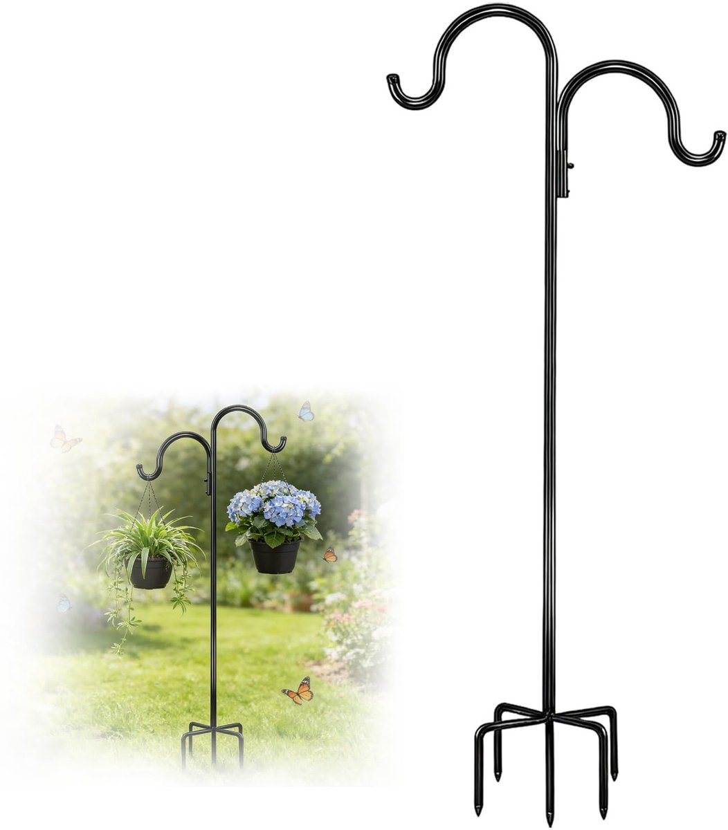 Omgoods - Garden Shepherd Hook - 193 cm Hoog voor Tuin en Buiten