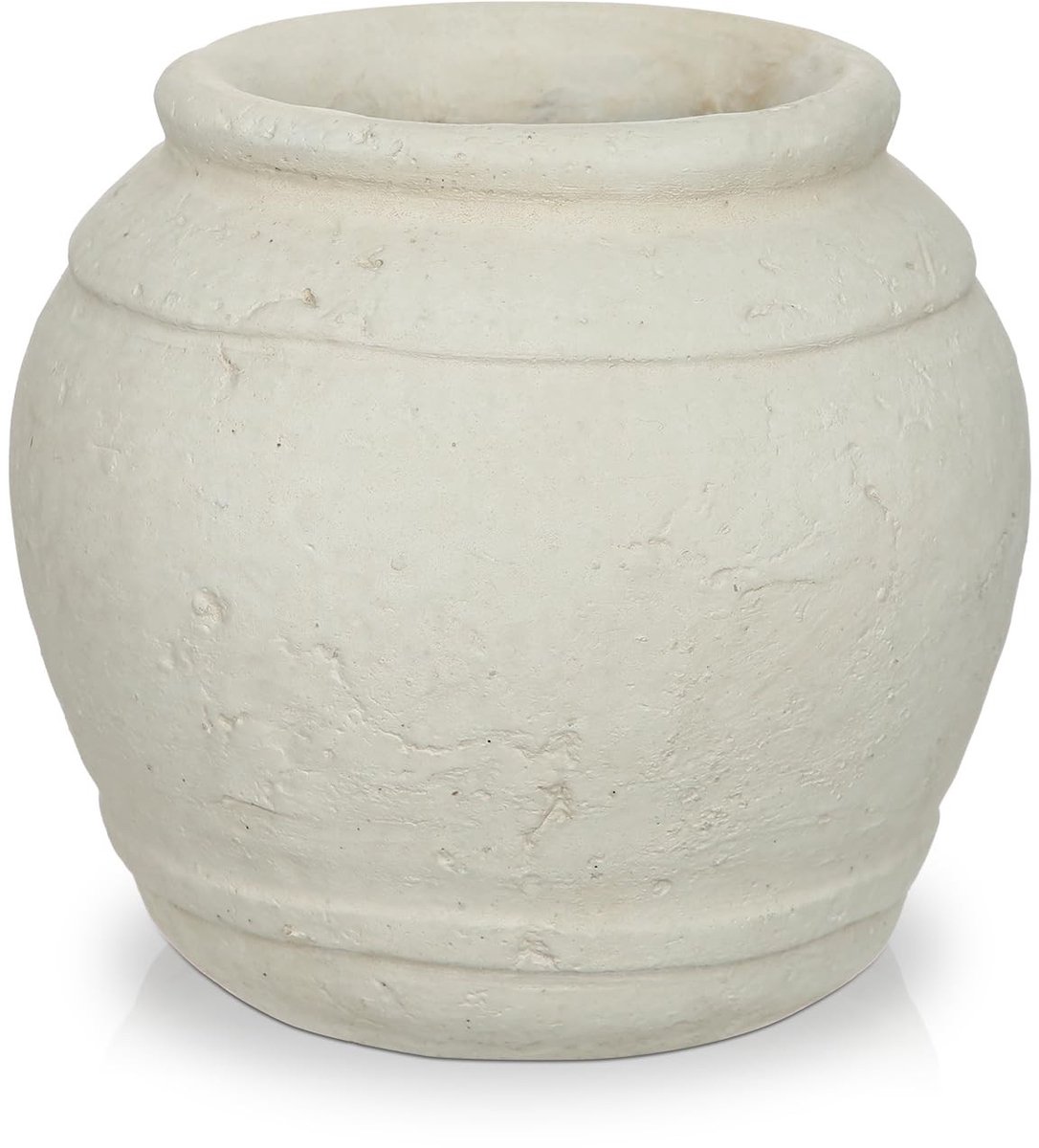 Omgoods - Rustieke Vaas van Cement - 15 cm Vintage Bloempot voor Droogbloemen
