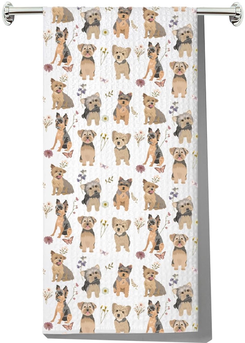 Omgoods - Yorkie Keukenhanddoeken - Perfecte Cadeaus voor Yorkie Eigenaren