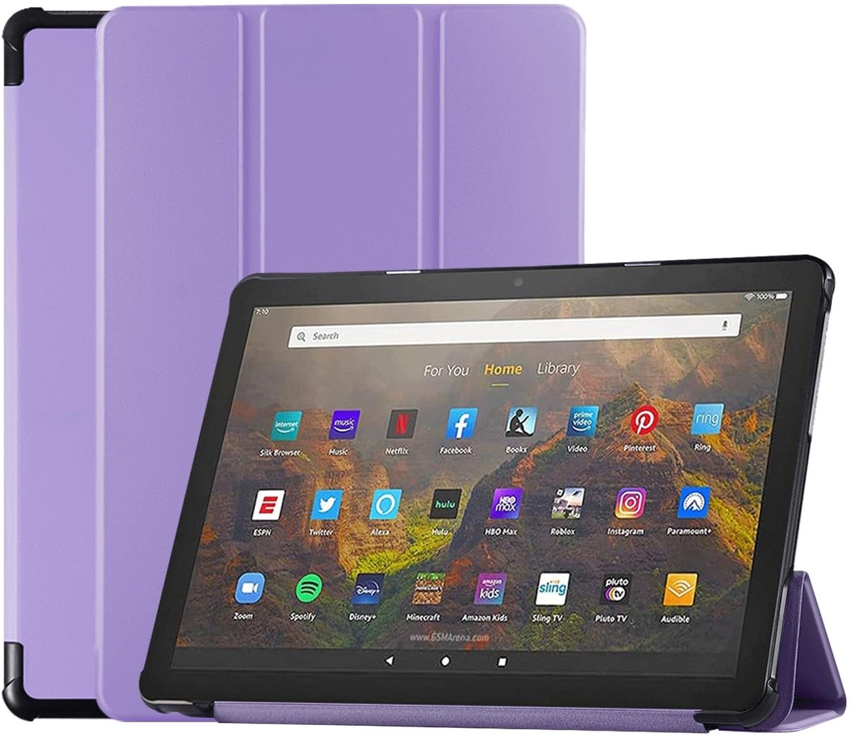 Omgoods - Shockproof PU Leather Case voor Fire HD 8 Tablet - Slank en Lichtgewicht