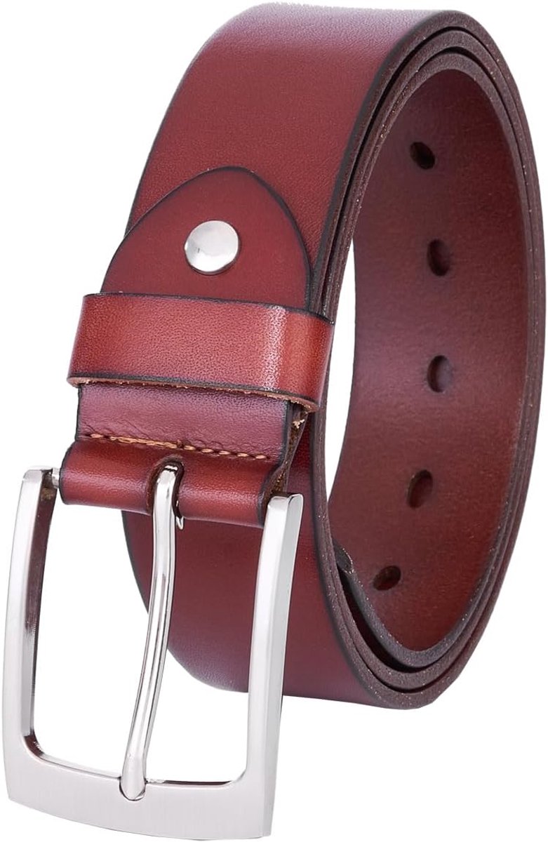 Riem Heren Riem Lederen Mannen 110-160 CM Grote Maat Buffelleer Echt Leer voor Jeans Formele Kleding 38mm met Geschenkdoos
