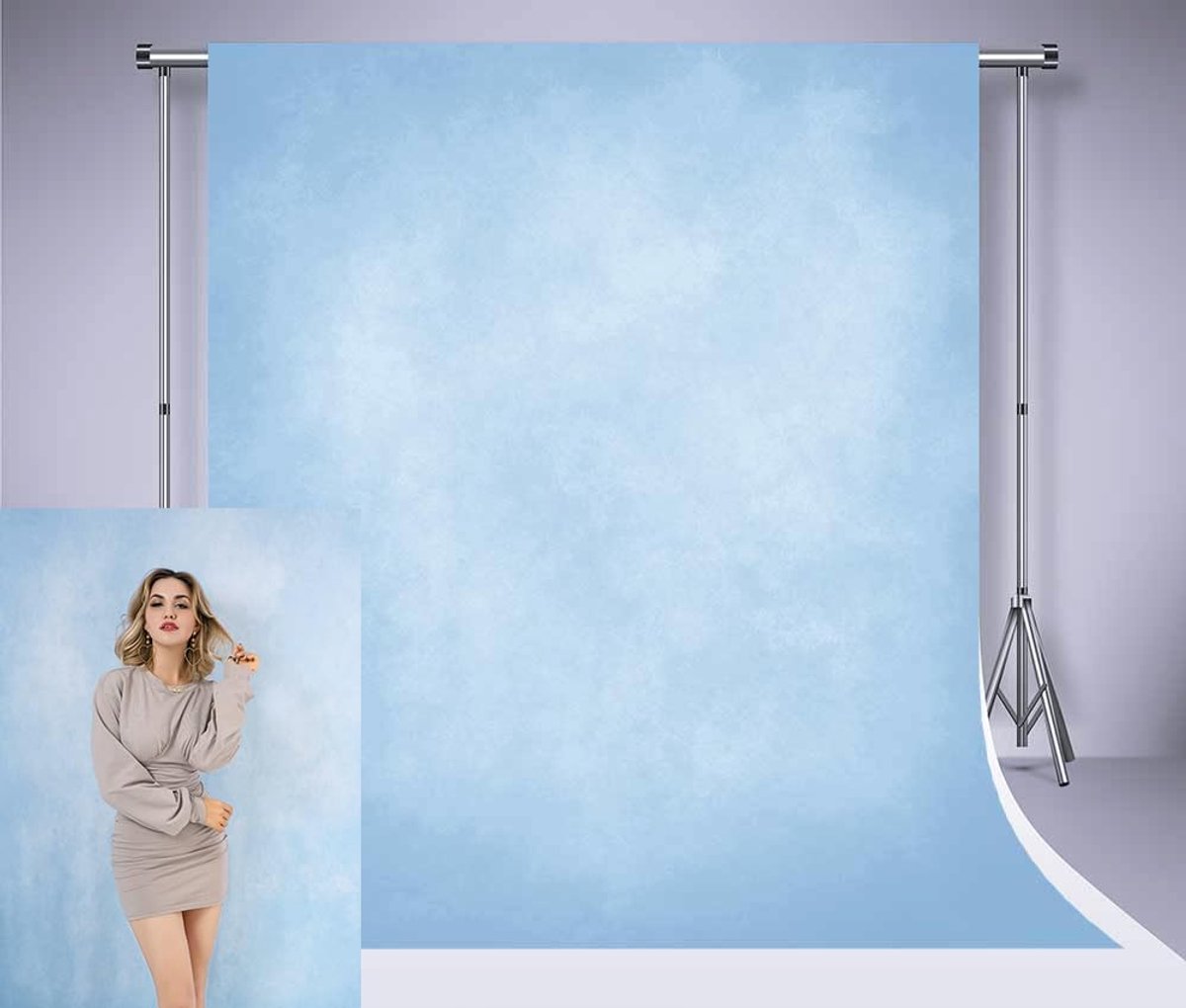 3x3m Water Blauw Textuur Fotografie Achtergrond Blauw Foto Achtergrond Accessoires Abstract Microfiber Portret Decors voor Echte Opname
