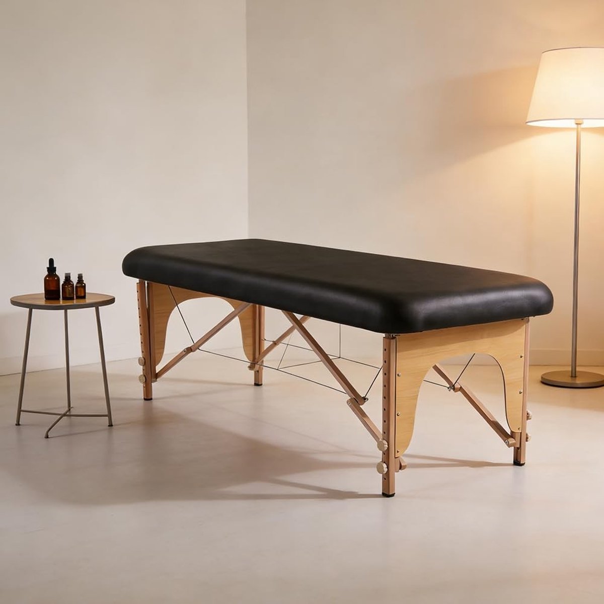 Omgoods - PU Lederen Massage Tafel Cover Zwart - Waterdicht en Oliebestendig