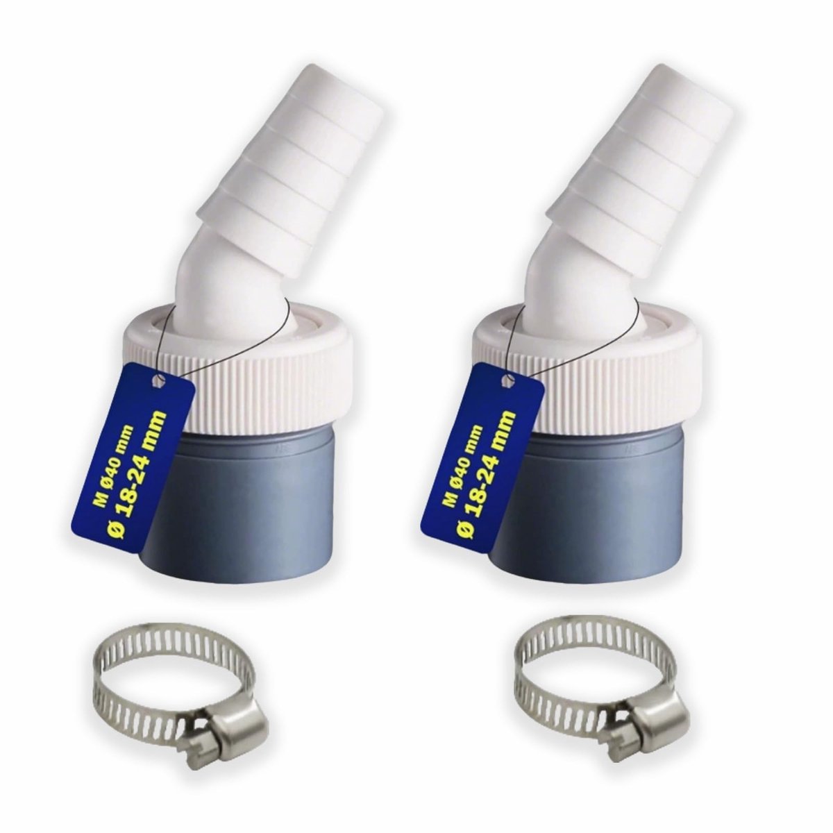 Omgoods - Set van 2 Afvoeradapters voor Wasmachines en Vaatwassers