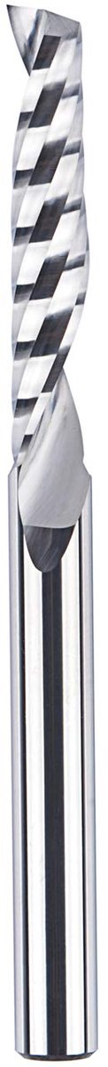 Frees 6 mm, CNC-aluminium, spiraal van massief wolfraamcarbide TAC-coating, snijlengte 32 mm, 1 fluit, kunststof en acryl, MDF