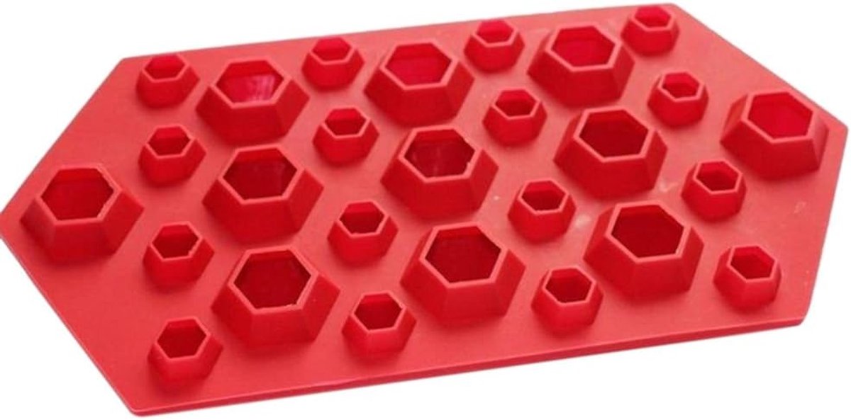 Bake - 3D diamantvormige siliconen mal, siliconen mal voor chocoladegelei, warme chocoladebommen, cacao, partygelei, ijsblokjes.