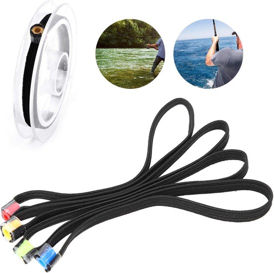 4 Stuks Lichtgewicht Vissnoer Spool Ring voor Vliegvissen, Elastisch Tippet Accessoire voor Visgerei en Hengelsport van Merkloos — afbeelding 2