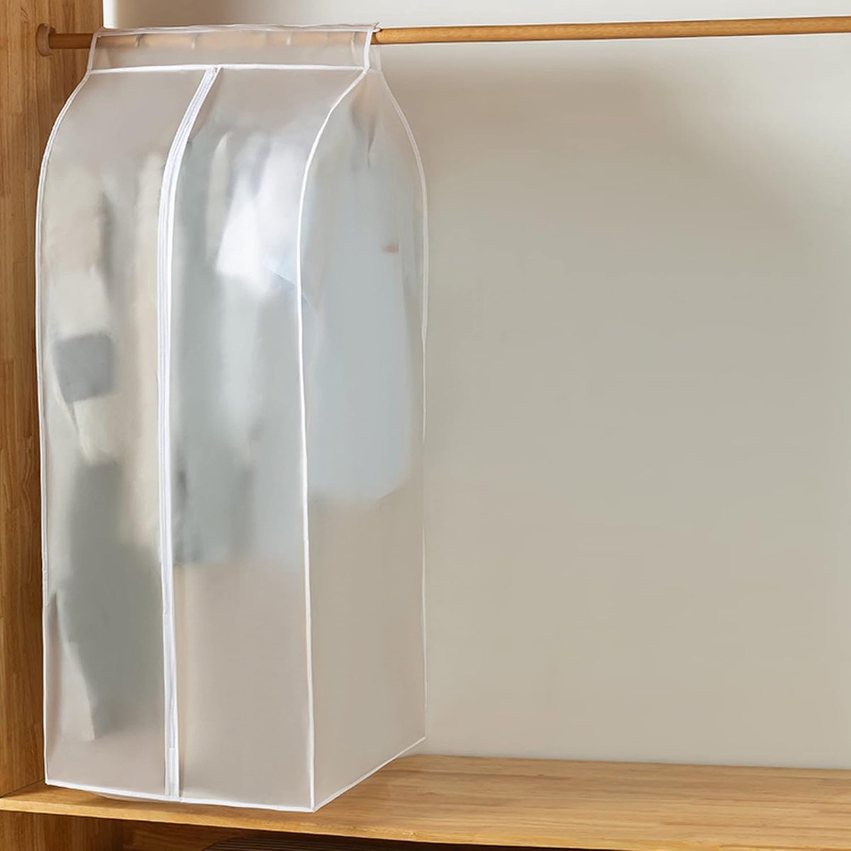kledingzakken, kledingbeschermhoezen, transparante PEVA-kledinghoes, grote kledingbeschermhoes voor kleding met ritssluiting, stofbescherming, opbergtas voor pak, mantel, T-shirt, jas