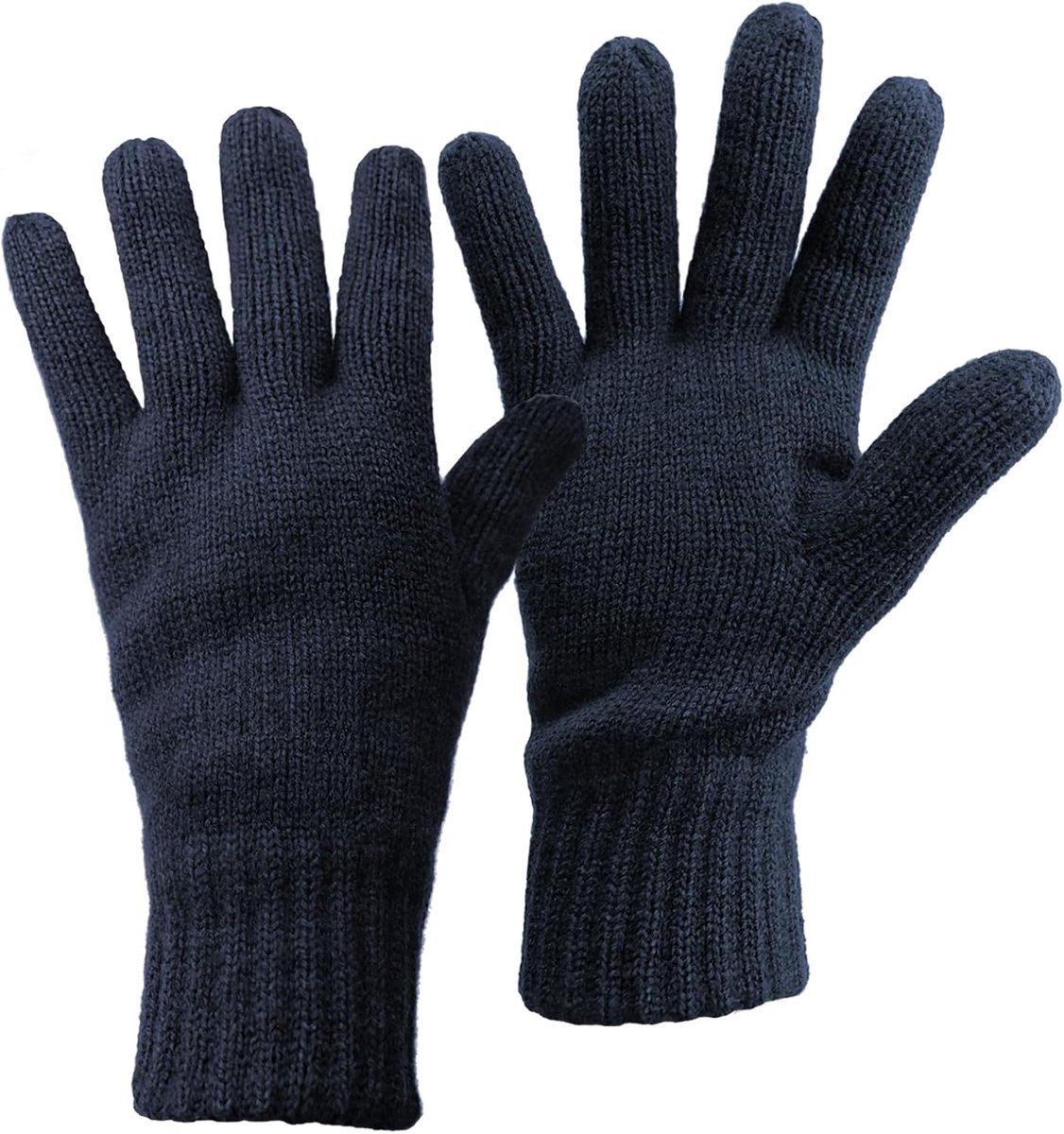 Handschoenen, gevoerd, warm, winter, outdoorsport, fijn gebreid, gebreide manchetten, huidvriendelijk, ademend, uniseks, voor dames en heren