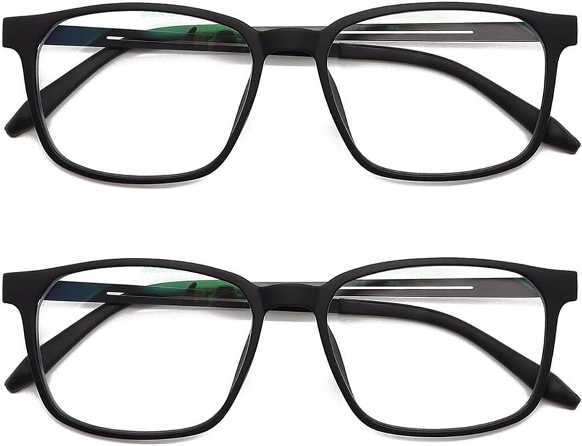 Leesbril (2-pack), Totale Breedte 145 mm, Blauwlichtfilter Flexibel