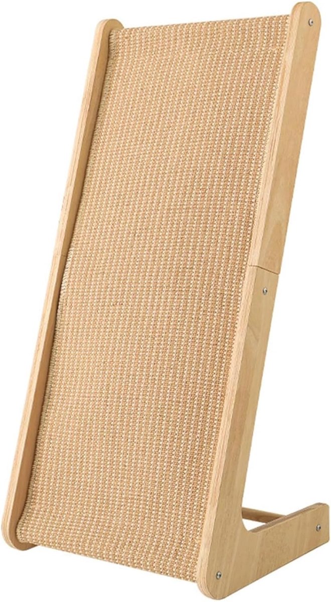 kattenkrabber voor tweeërlei gebruik, L-vorm krabpad, verticale krabplank voor katten, sisal-kraboprit voor huisdieren voor binnenkatten, muur meubelenbeschermer met balspeelgoed