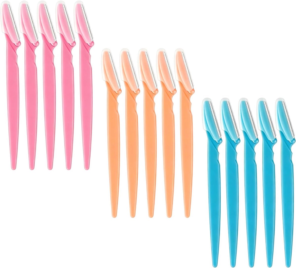 15 stuks, scheerapparaat voor dames, gezichtsscheerapparaat voor vrouwen, dermaplaning, precisiescheerapparaat voor wenkbrauwen, gezicht, lichaam, ontharing veilig