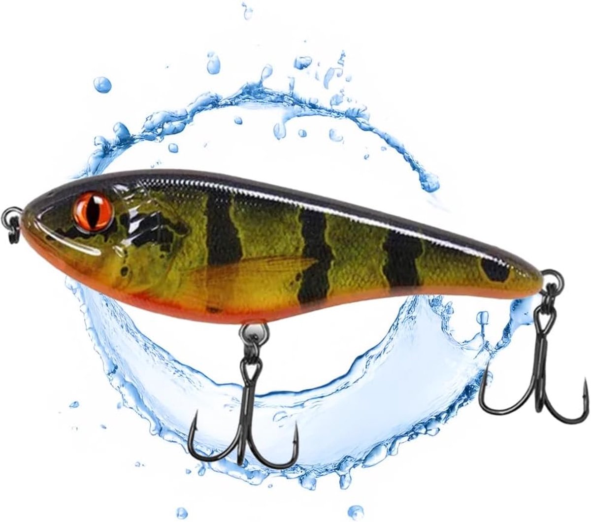 Snoek I 15 cm, 80 g langzaam zinking voor grote snoek, wobbler