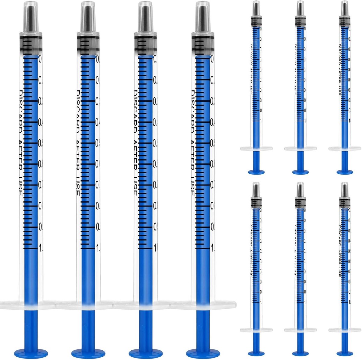Kunststof Spuit, 10 Stuks Wegwerpspuiten, 1 Ml, Voederspuit | Plastic Tube, Voor Kleine Huisdieren, Motorolie Of Remvloeistof, Niet Medisch Gebruik