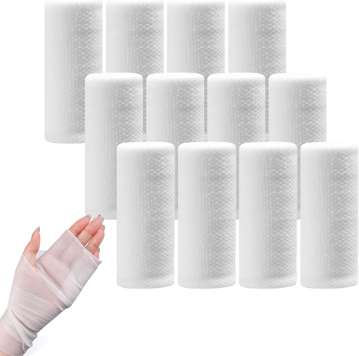 Gaas Bandage 24 Rollen voor het Aankleden van alle soorten wonden en huisdierverzorging