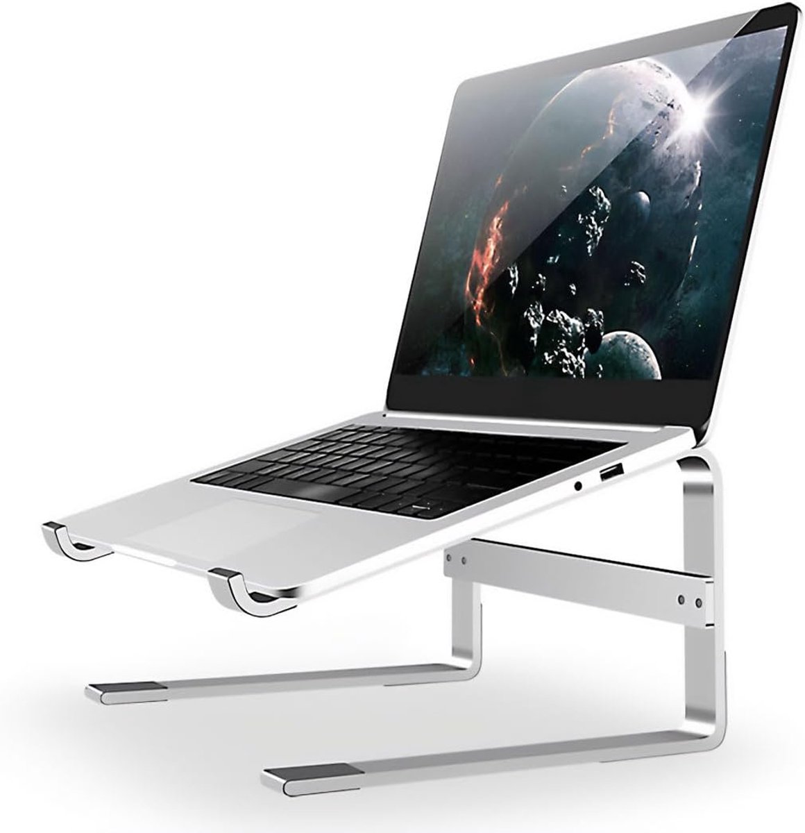Laptop Standaard Hoog – Stand 10 tot 18 inch – Geventileerde