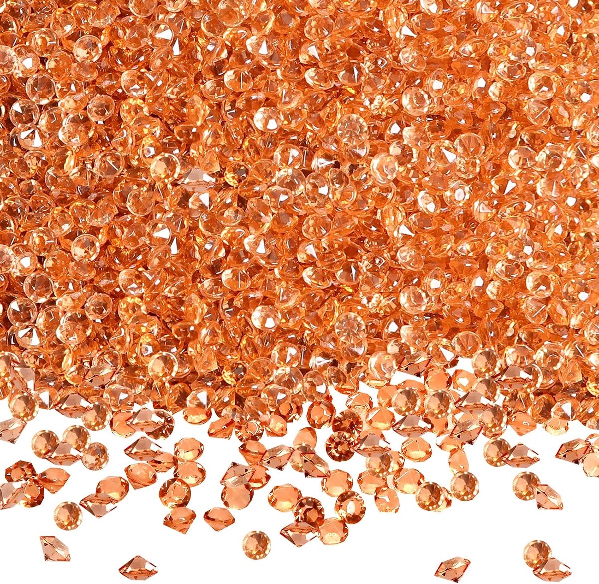 5000 stuks Roségoud Acryl Kristallen Diamanten 3 mm Diamantedelstenen