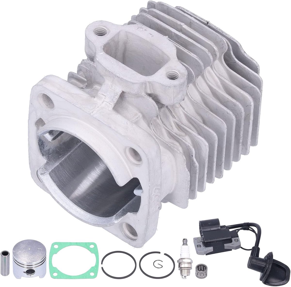 End Kit Cilinder, 44mm Aluminium + rubber + Pvc Cilinder Zuiger Kit