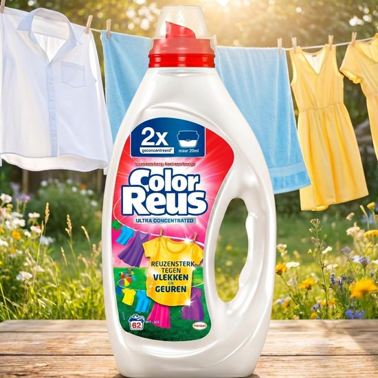 Color Reus Ultra Concentrated Gel Wasmiddel | 2 x 62 wasbeurten | 124 wasbeurten | Voordeelverpakking