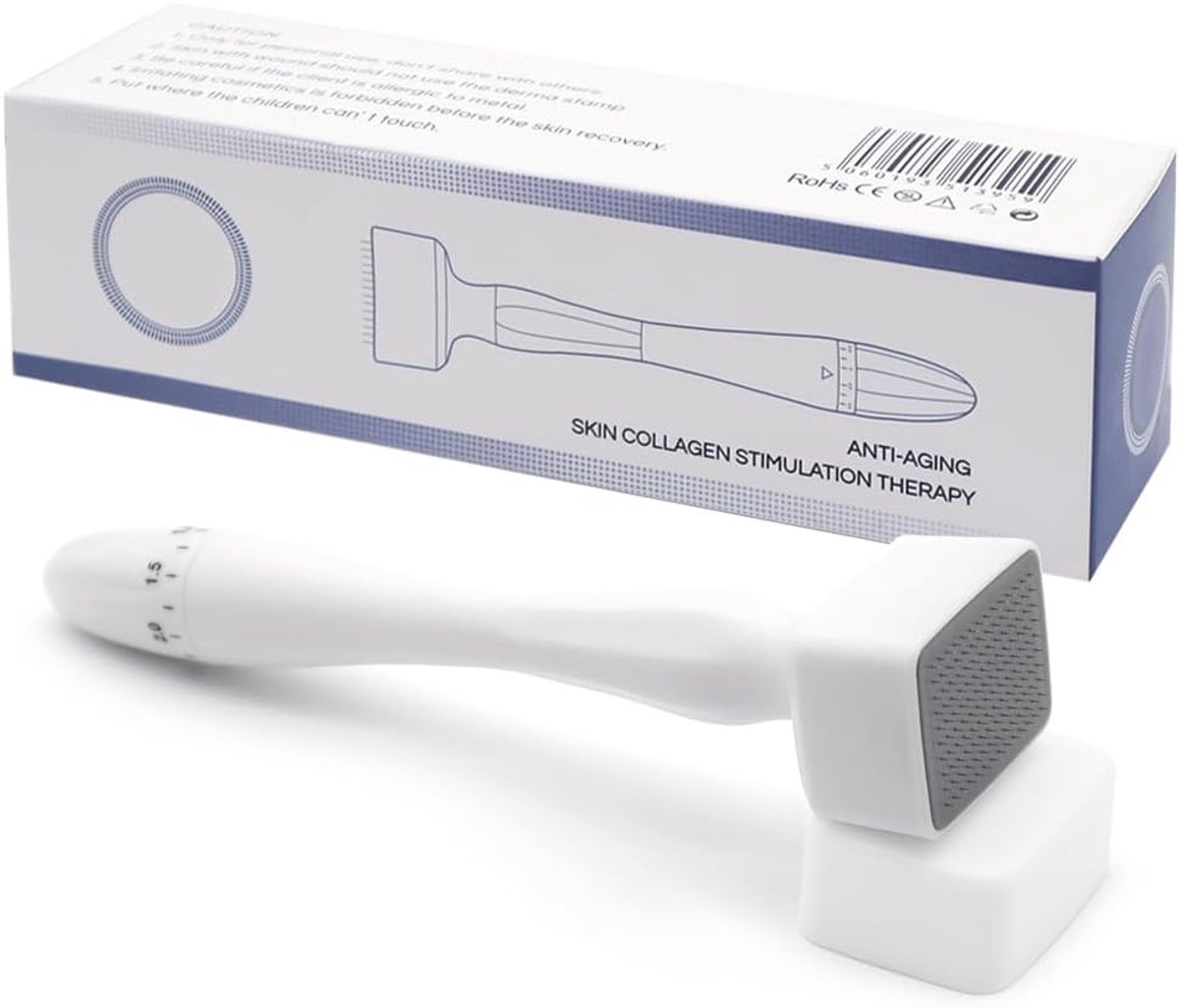 met micronaalden, verstelbaar, 140 naalden, stempel, micronaalden voor haargroei, verzorging van de gezichtshuid