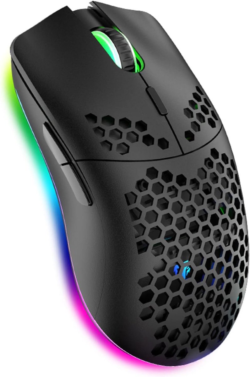 gamingmuis met honingraatstructuur, 11 achtergrondverlichting, Rgb