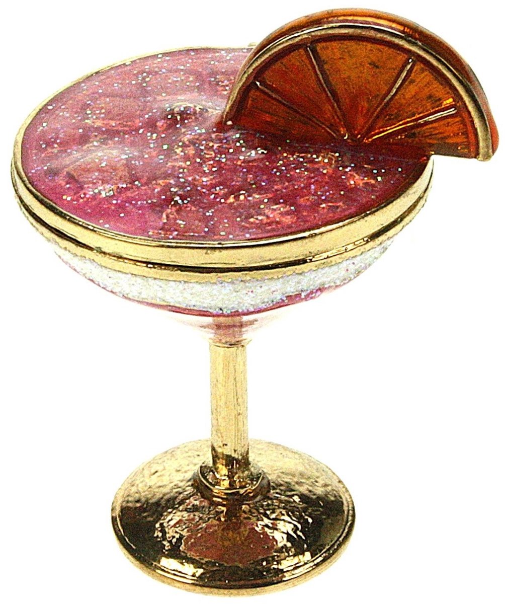 Doosje Cocktail glas met sinaasappel