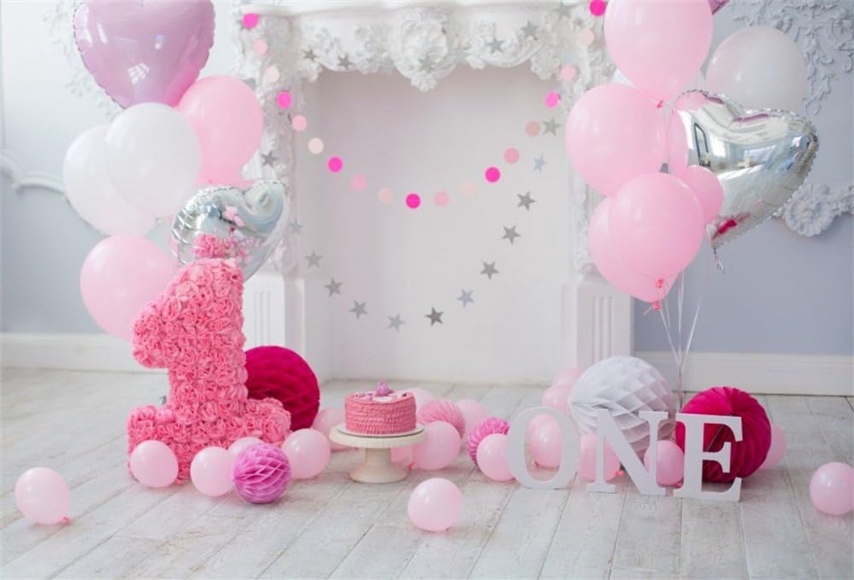 2,2x1,5m Cake Smash achtergrondmeisje 1e verjaardag Achtergronden