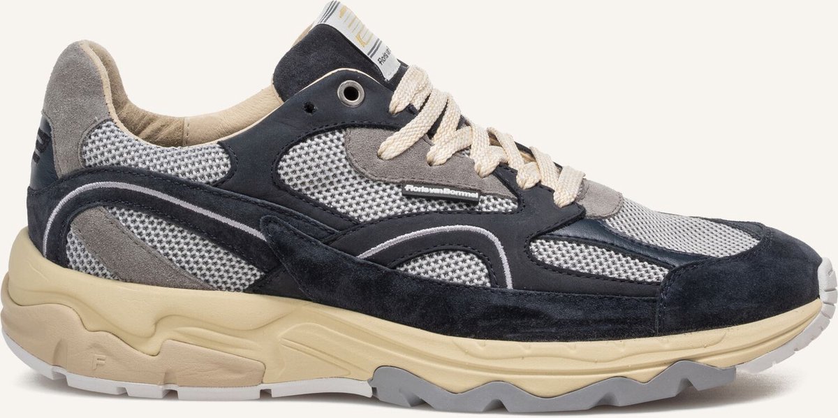 Floris Van Bommel Sfm-10258 De Rezer Sneakers - Suède - Heren - Blauw - Maat 40⅔