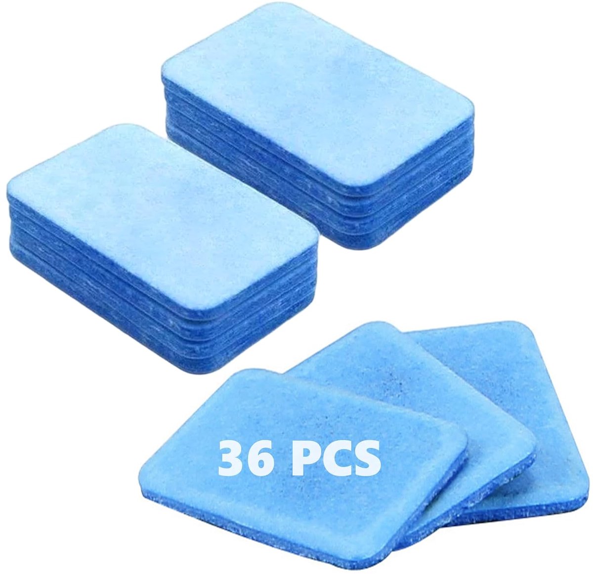 36 stuks anti-muggenplaatjes, navulverpakking voor elektrische diffuser, muggenafweertabletten voor muggen, gebruik binnenshuis in de zomer, blauw