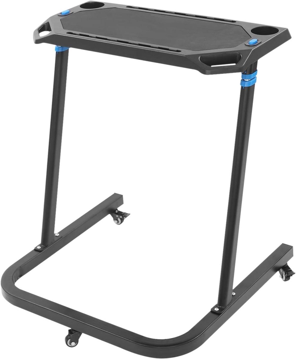 Fietsbureau - Indoor bureau - Thuis sporten - Verstelbare hoogte - 82-120 cm - Zwart
