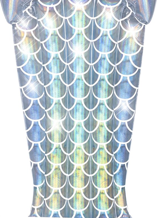 Opblaasbaar Matras - Water Luchtbed - Zomerse Ontspanning - Vrolijk Zeemeermin Design - 193 x 101 cm - Blauw Multicolor — afbeelding 4
