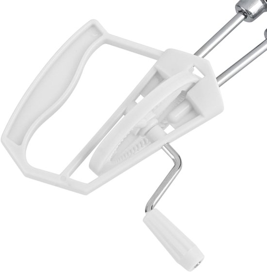Handmixer Rvs - Garde Klop - Snel Mixen - Dubbelkop Ontwerp - 25.5 cm Lengte - Wit — afbeelding 2