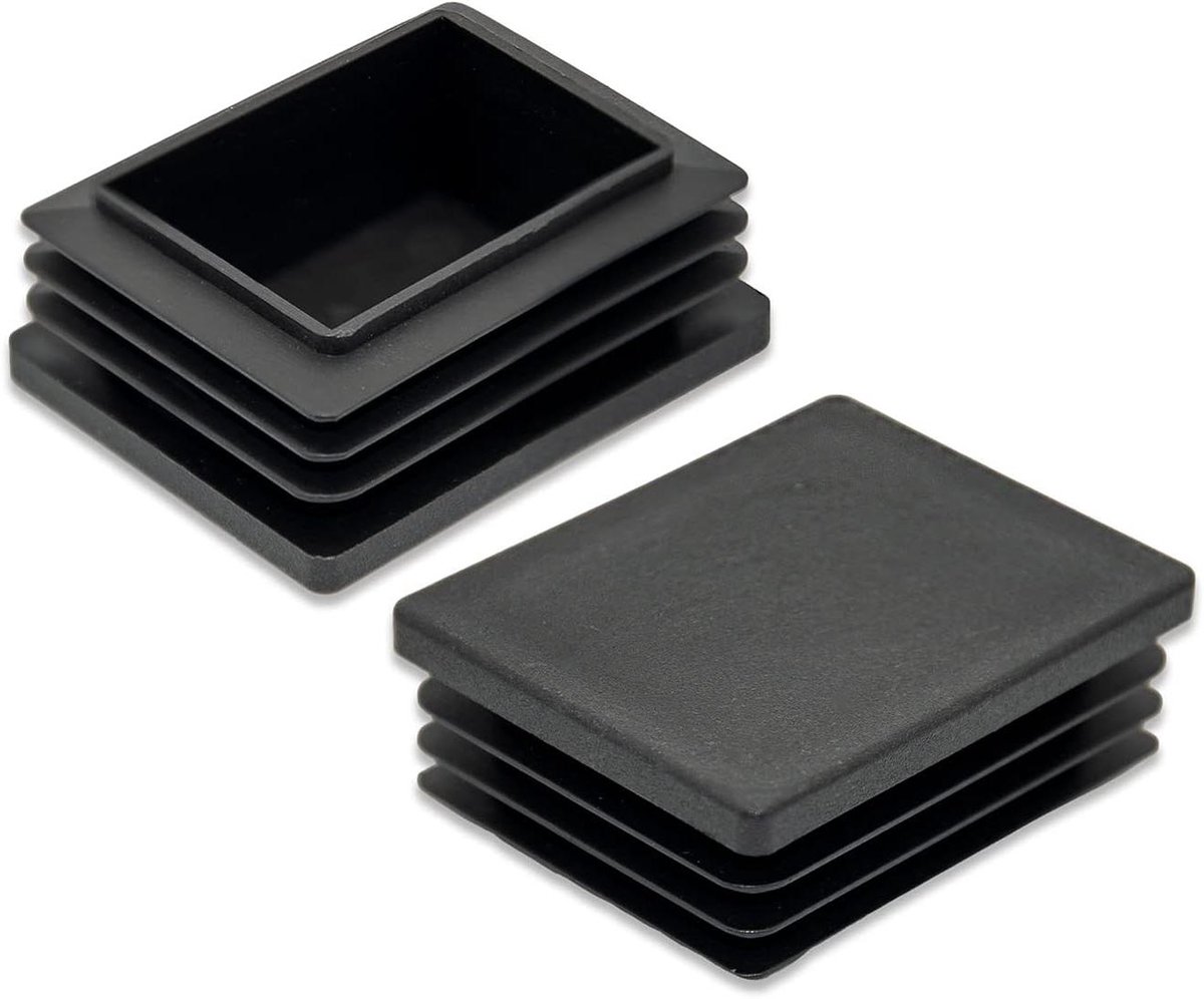 Plastic Buispluggen - Stoelpoten Beschermers - Vloeren Beschermen - Slijtvast Duurzaam Plastic - 40 x 50 mm - Zwart