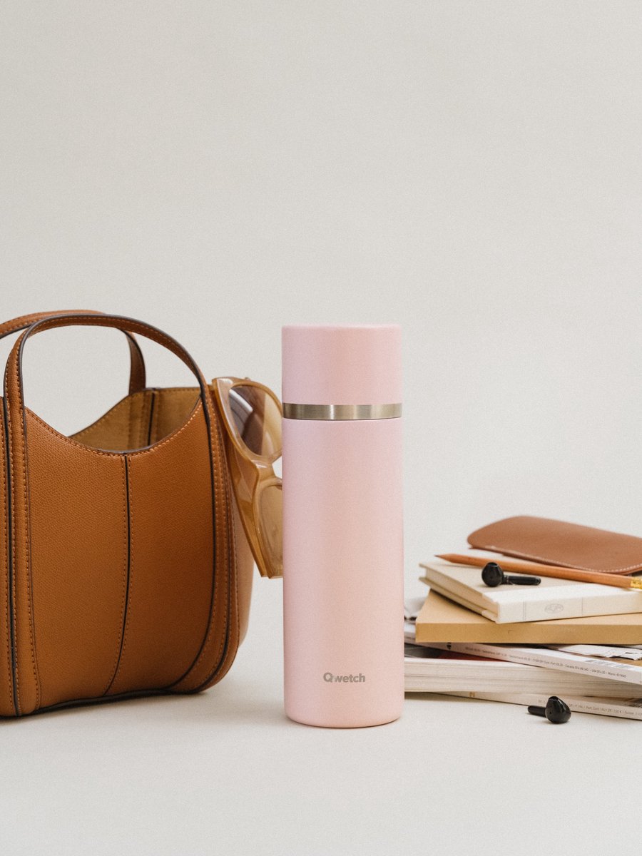 Qwetch Thermoskan - Pastel Roze