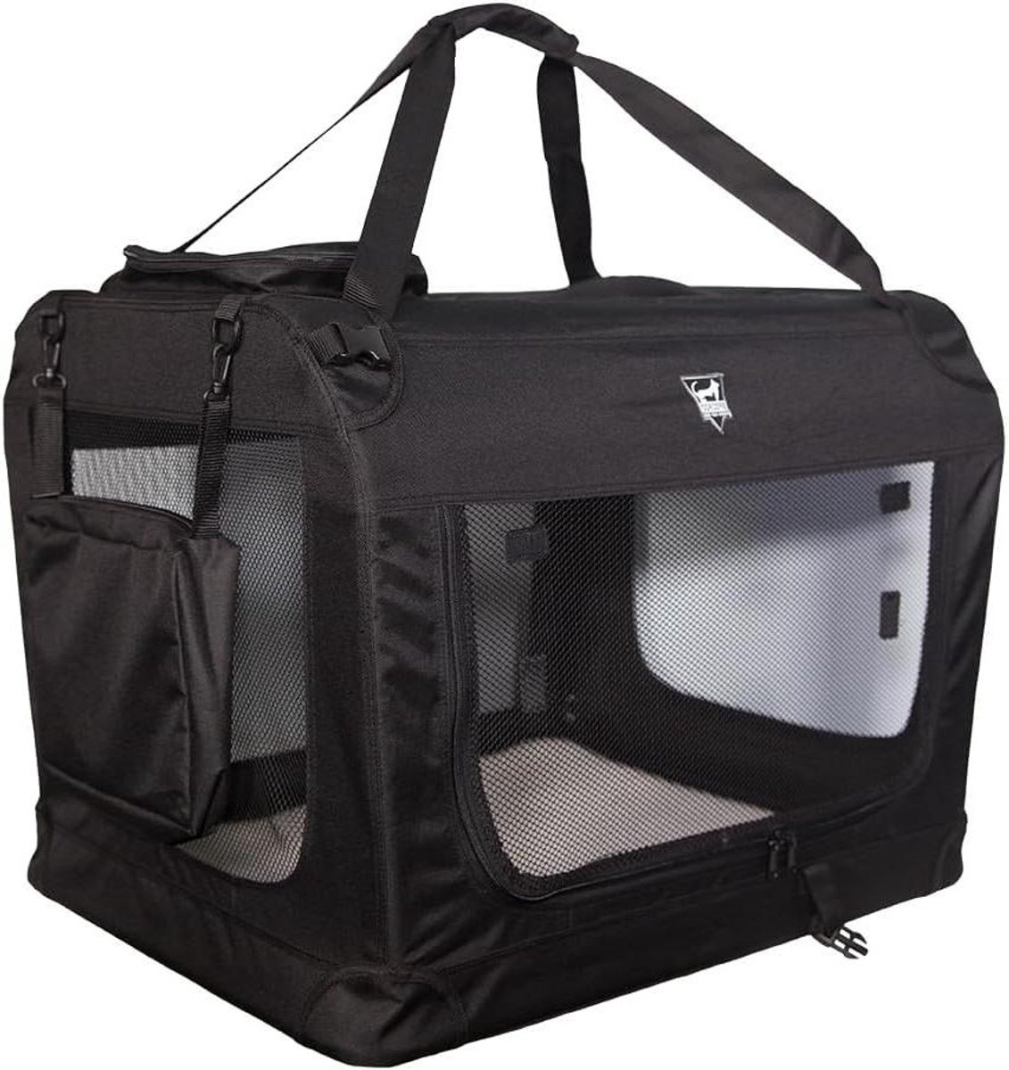 Honden Transporttas - Reistas Dier - Comfortabel Reizen - Optimaal Ventilatiesysteem - 60 x 42 x 42 cm - Zwart