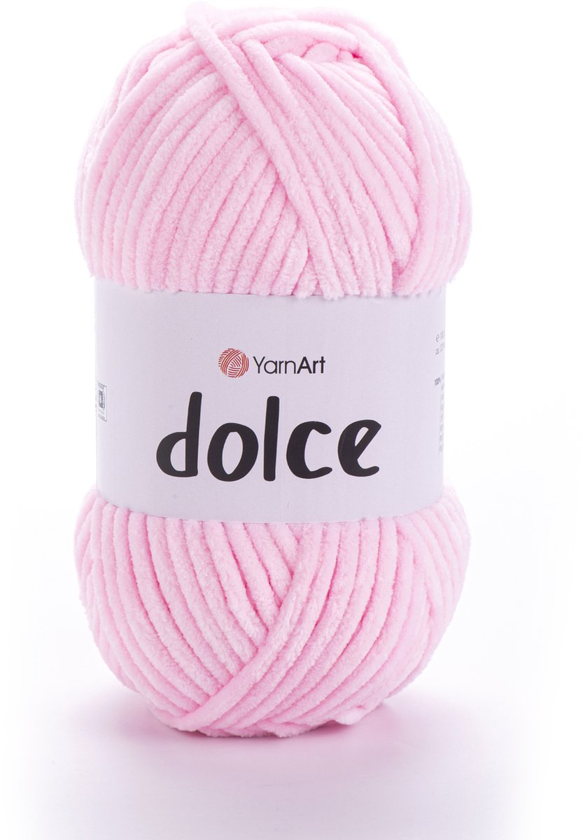 YarnArt Dolce Chenillegaren - 100% Micropolyester - voor Amigurumi Haken en Breien - 100g / 120m - Kleur 796