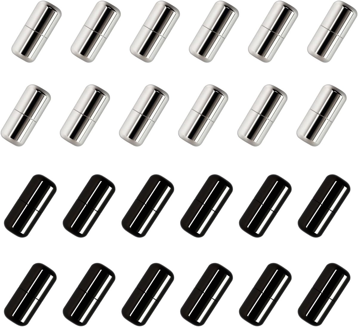 24 metalen veters met snelsluiting, universele gesp voor kleurrijke en elastische veters, praktische en veilige accessoires voor sportschoenen, kinderen en volwassenen