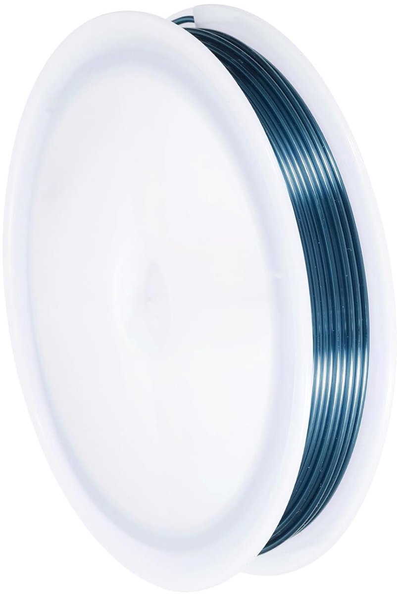 Draad voor het maken van sieraden, aanslagbestendige pareldraad voor het maken van sieraden, handwerk, blauw, 9 m