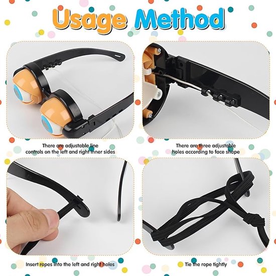 Foute Party bril - Grappige brillen met overdreven oogvormen - speelse accessoires - Verkleed Accessoires – Grappige Gekke Bril voor Carnaval, Feest & Halloween -Grappige brillen met overdreven oogvormen — afbeelding 3