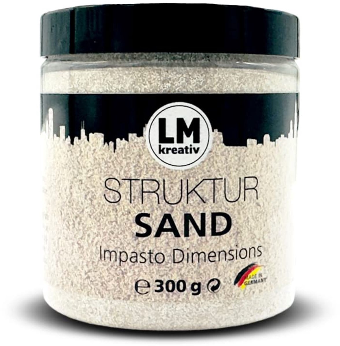 LM-Kreativ Impasto Dimensions structuurzand - 300 g - naturel - voor stevige textuurpasta en robuust reliëf